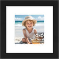 Vittanly 6x6 Picture Frame Made of Solid Wood for Wall & Tabletop, Black by Vittanly