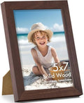 Vittanly 5x7 Picture Frame Made of Solid Wood for Wall & Table, Light Brown by Vittanly