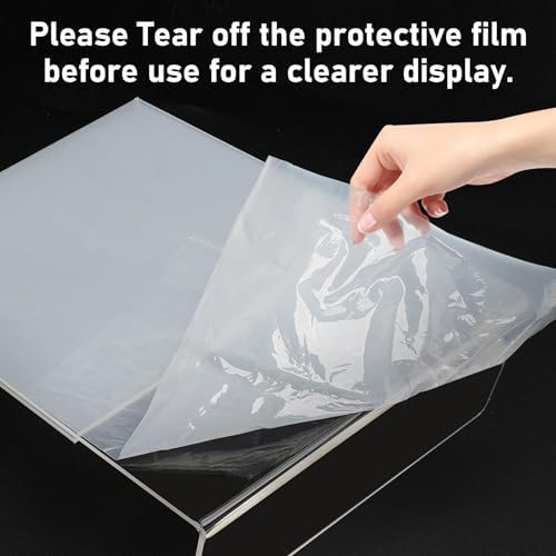 Acrylic Sign Holder 8.5x11 Inches, 10 Pack Clear Plastic Table Flyer Display Stand, L-Shape Vertical Menu Paper Holder Stand, Clear Picture Photo Flyer Display Stand for Restaurants, Store Fair,Office - Image 4