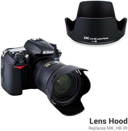 JJC HB-39 Lens Hood Reversible Lens Shade Cover for Nikon AF-S DX NIKKOR 16-85mm f/3.5-5.6G ED VR and AF-S DX NIKKOR 18-300mm f/3.5-6.3G ED VR Lens, Replace Nikon HB-39 Hood - Image 6