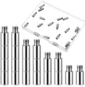 20PCS Scrapbook Extension Posts Album Accessories Extension Post Replacement for Binding Extending Post-bound Refillable Photo Album Scrapbook Screws Craft Diy Refill Pages (12 mm/ 0.47 Inch) by Unknown