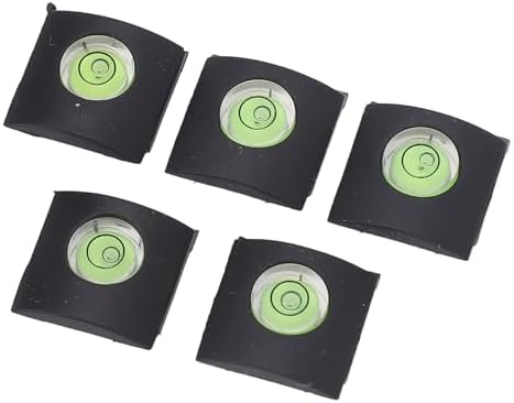 Camera Flashlight Hot Shoe Cover 5PCS Silicone Cap with Bubble Level for Precise Level Measurements - Image 2