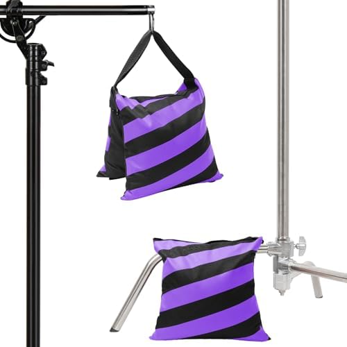 4 Packs Purple Sandbag Weight Bags for Light Photography Video Equipment - Image 7