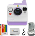 Polaroid Now Generation 3 I-Type Instant Camera (Purple) Bundle with Color I-Type Film (8 Exposures), Hard Protective Case, and Wrist Strap by Polaroid