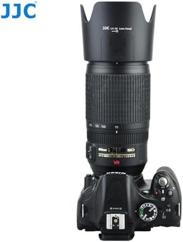 JJC HB-36 Lens Hood Reversible Lens Shade Cover for NIKKOR Nikon AF-S VR Zoom-Nikkor 70-300mm f/4.5-5.6G IF-ED, Replace Nikon HB-36 Lens Hood,Provide Lens with Extra Protector - Image 5