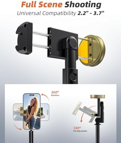 Tripod for iPhone, Selfie Stick with Remote, Stable & Durable Phone Tripod - Image 5