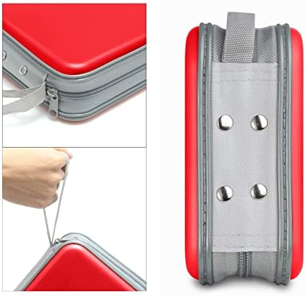 Siveit CD/DVD Cases 40 Capacity Disc Storage Binder for Car(Red) - Image 3