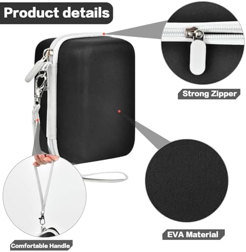 Digital Camera Case Compatible with KODAK EKTAR H35 H35N Half Frame Film Camera, Storage Holder Organizer for Kodak Ultra F9 M35 M38 Paper Shoot kamera, 35mm Film Rolls (Box Only) - Black - Image 3
