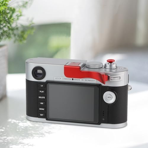 Haoge THB-M24R Metal Hot Shoe Thumb Up Rest Hand Grip for Leica M Typ240 M240, M-P Typ 240 M240P, M Typ262 M262, M-D Typ 262 Camera Red - Image 2