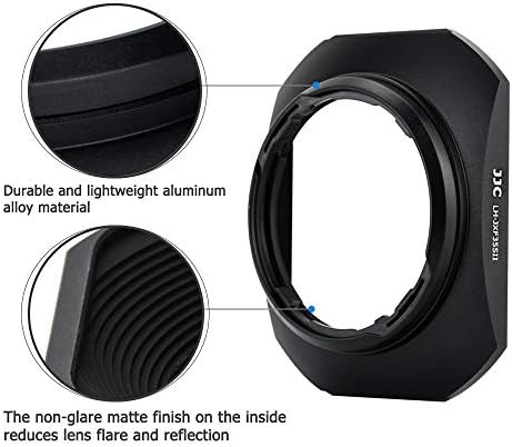 JJC Metal Lens Hood Shade for Fuji XF 35mm F2 R WR, XF 23mm F2 R WR Lens - Image 3
