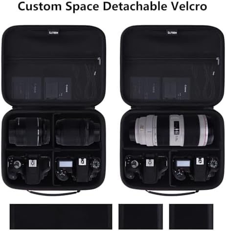 Medium Camera Case Bag for Canon/Sony/Nikon Camera and Multiple Lens Gray - Image 5