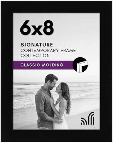 Americanflat 6x8 Picture Frame - Engineered Wood - Black by Americanflat
