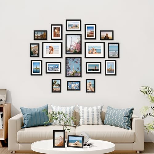 Vittanly 20 Pack Picture Frames Collage Wall Decor, Black - Image 2
