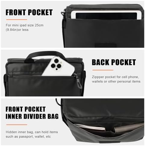 Besnfoto Camera Bag Small DSLR Camera Shoulder Bag for Photographer Waterproof Messenger Bag Crossbody Case Compatible with Canon Sony Nikon - Image 4