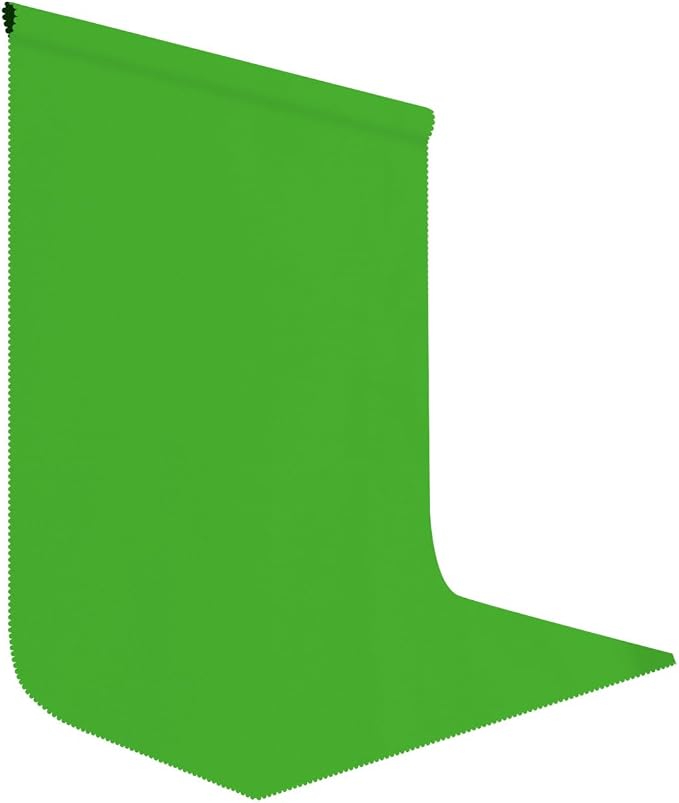 Green Screen Backdrop for Photoshoot, Fabric 6x9ft | Polyester Studio Photo Backgrounds, Non Reflective, Easy to Hang, for Portrait Photography, Live Streaming, Video Creation by LYLYCTY