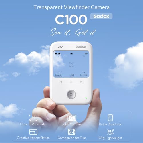 GODOX C100 Light Meter Camera with 32G TF Card,Transparent Optical Viewfinder - Image 2