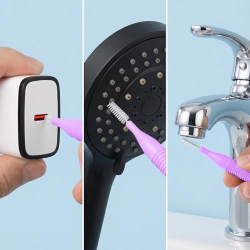 10 Pack Cell Phone Cleaning Kit, Nylon Brushes, Anti-Clogging Mini USB C Port Cleaning Tool Multifunctional Phone Speaker Cleaner for Speaker and Receiver Headphones Tablet Computer Camera - Image 6