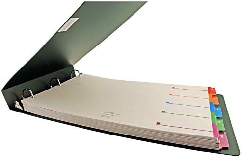 11x17 Binder Poly Panel Featuring a 1.5" Angle-D Ring Green - Image 2