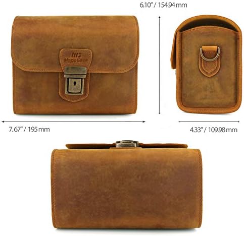 MegaGear Pebble Genuine Leather Camera Messenger Bag for Mirrorless, Instant and DSLR Cameras - Image 4