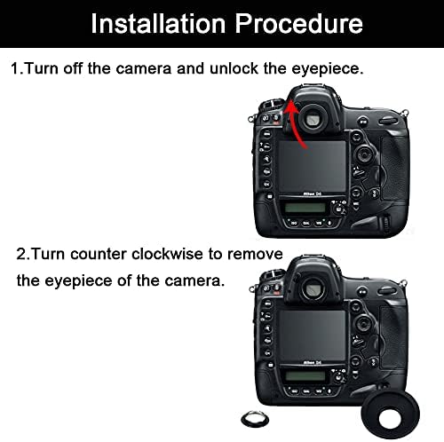 DK-19 Eyecup Eyepiece Viewfinder for Nikon D810 D810A D800 D800E D700 F6 D5 Camera (2 Pack) - Image 5