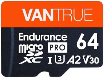 Vantrue 64GB microSD UHS-I U3 Memory Card with Adapter for Dash Cams by VANTRUE
