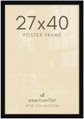 Americanflat 27x40 Poster Frame - Engineered Wood - Black by Americanflat