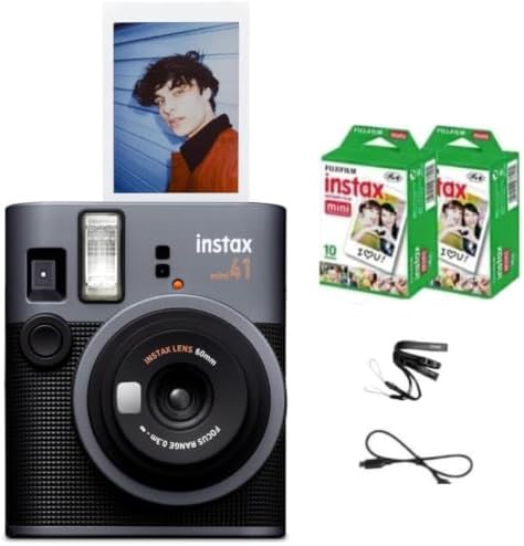 Fujifilm Instax Mini 41 Instant Film Camera (Camera + Extra Film (20 Exposures)) by FUJIFILM
