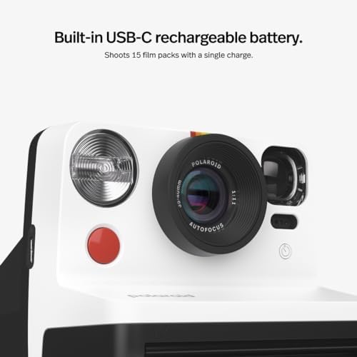 Polaroid Now 2nd Generation I-Type Instant Film Camera - Black & White (9072) - Image 6