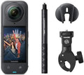 Insta360 X5 Motorcycle Bundle - Waterproof 8K 360° Action Camera, Rugged & Replaceable Lens, 3-Hour Battery, Clear Audio, Stabilization, Invisible Selfie Stick Effect, Leading Low Light by Unknown