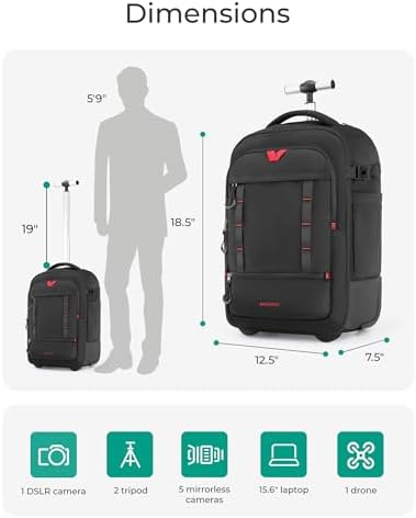 BAGSMART Camera Bag for DSLRs Professional Large Camera Backpacks - Image 3