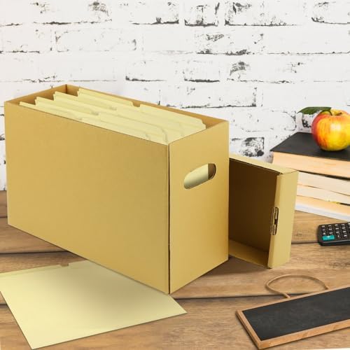 Lineco, Archival Storage Cartons, Acid-Free, 6x15x10 in, Tan, Pack of 5 - Image 3