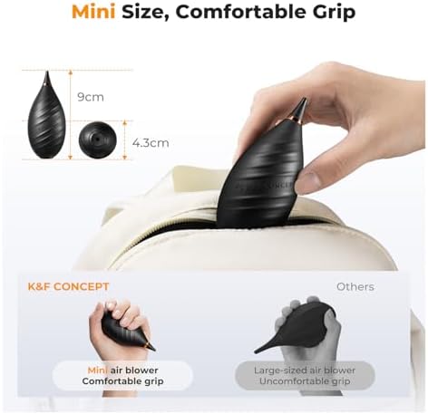 K&F Concept Soft Tip Camera Air Blower, Compact Size for Multiple Devices - Image 2