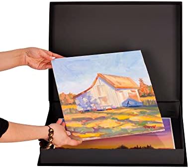 HG Art Concepts Eternity Archival Clamshell Photo Storage Box, Black - 20"x24" - For Storing Artwork, Photos & Documents, Deluxe Acid-Free, Sturdy & Lined With Archive-Quality Paper - Image 3