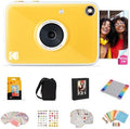 Kodak Printomatic+ Full Color Instant Print Digital Camera Gift Bundle + Case + Zink 2x3 Sticky Back Photo Paper 20pk + Album + Sticker Sets + Sticker Frames + Hanging Frames + Markers - Yewllow by Unknown