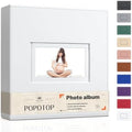 Popotop 4x6 Photo Album Holds 300 Pictures, Vegan Leather Hardcover by Popotop