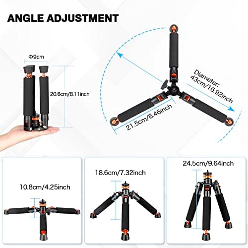 Koolehaoda 69" Aluminum Camera Monopod with Tripod Base, 6 Sections - Image 6