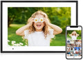 Digital Picture Frame 10.1 Inch Digital Photo Frame 32GB Storage, WiFi Picture Frame with1280x800 IPS Touch Screen, Auto-Rotate Photo Frame Share Your Photos and Videos via AiMOR App, Black by AnnaBella