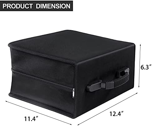 Siveit CD/DVD Binder, CD DVD Case Holder Binder 400 Capacity CD/DVD Wallet Storage Booklet Album Box (White binder, Black) - Image 6