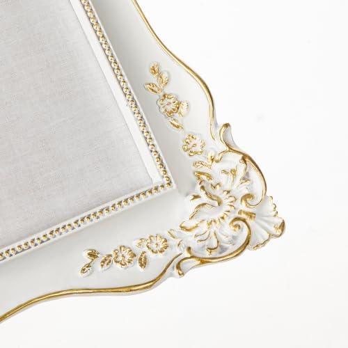 White Vintage Picture Frame 5x7, Antique Wedding Photo Frame Decor - Image 5