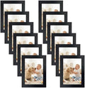 Giftgarden 12 Pack 3.5x5 Picture Frame Black, Multiple 3.5 x 5 Photo Frames Bulk for Tabletop Display or Wall Hanging by Giftgarden
