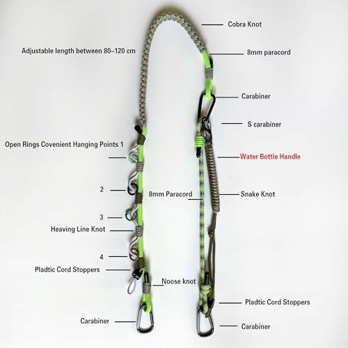 DAOSUN Adjustable Bag Strap Purse Straps Replacement Crossbody, Paracord Rope Heavy Duty Shoulder Straps for Bags Cameras - Image 4