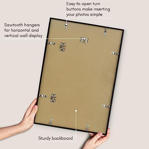 Americanflat 14x20 Poster Frame - Slim Molding - Black - Image 5