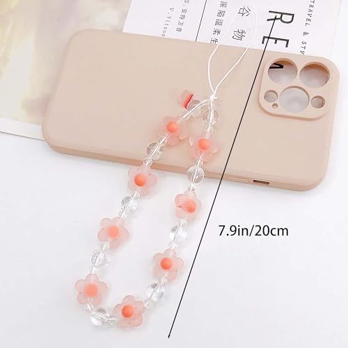 Beaded Phone Charm Lanyard Strap Girly Style Fixed Beads Pearl Lanyards - Image 5