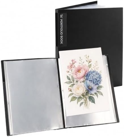 Mr. Pen- Art Portfolio Folder, 12.7"x9.25" Inner Sheet Size, 40 Pocket by MrPen