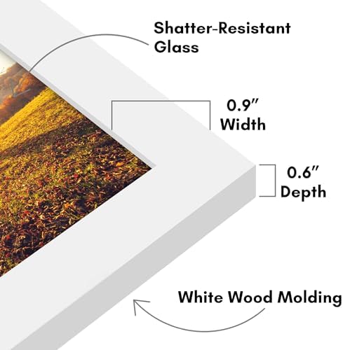 Americanflat 8x10 Picture Frame - Engineered Wood - White - Image 3