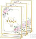 Gold Frames 8X10 Double-Sided Picture Frames Acrylic Sign Holder by AcrylicSignHolderMahjongRacks%EF%BC%8CMahjongBags