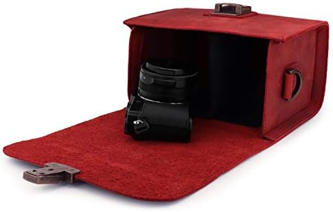 MegaGear Pebble Genuine Leather Camera Messenger Bag for Mirrorless, Instant and DSLR Cameras - Image 5
