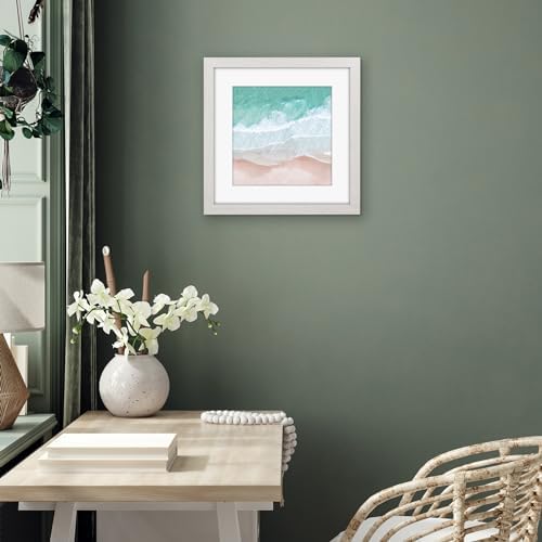 Americanflat 16x16 Picture Frame - Matted to 12x12 - White - Image 6