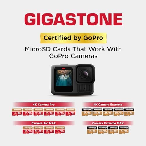 【5-Years Data Recovery】 GIGASTONE 256GB Memory Card 2 Pack 4K Pro Camera Compatible with GoPro Switch, Speed 100MB/s. A2 U3 V30 Micro SDXC Card with SD Adapter. - Image 6