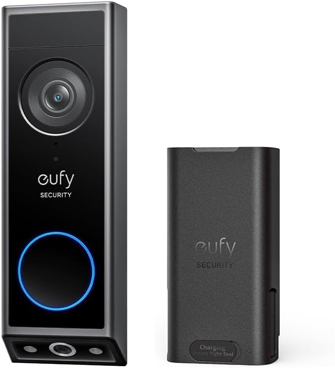 eufy Security Video Doorbell E340 Kit with Battery, 2K FHD, Built-in 8GB by Unknown